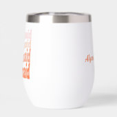 花嫁のかわいいレトロパーソナライズされたオレンジ (背面)