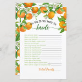 花嫁のことはよく知っている – Orange (正面/裏面)