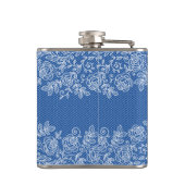 花嫁のために青い何かは個人化なります フラスク (裏面)