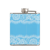 花嫁のために青い何かは個人化なります フラスク (裏面)