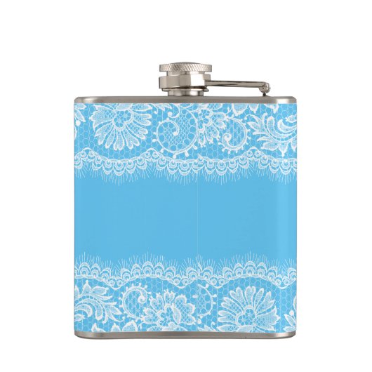 花嫁のために青い何かは個人化なります フラスク (裏面)