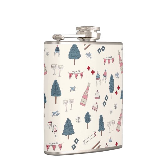 花嫁のためのアプリスキピンクシャンパンギフト フラスク (右)