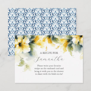 花嫁のためのイエローフローラハイビスカスレシピ エンクロージャーカード