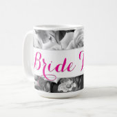 花嫁のためのウェディングシャワーカップギフト 花のマグカップ コーヒーマグカップ (正面左)