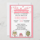 花嫁のためのスパパーティー 招待状 (正面)