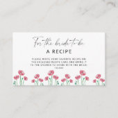花嫁のためのフラワーレシピ エンクロージャーカード (正面)