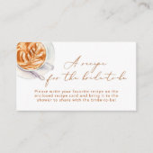花嫁のためのミニマリストレシピ エンクロージャーカード (正面)