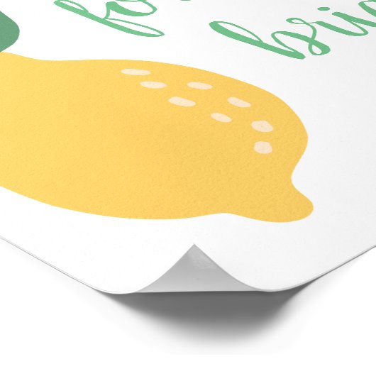 花嫁のためのレシピ レモンのテーマのブライズシャワー ポスター (角)