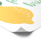 花嫁のためのレシピ レモン テーマのブライズシャワー ポスター (角)