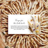 花嫁のためのワイルドフラワーズレシピ エンクロージャーカード