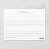 花嫁のためのワイルドフラワー&蝶レシピ ポストカード (裏面)