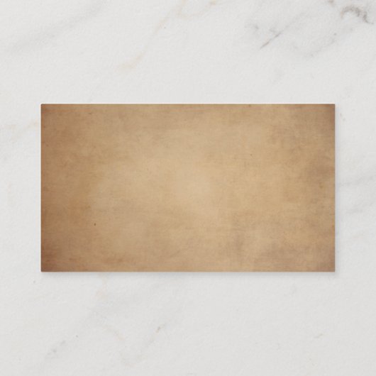 花嫁のためのヴィンテージ・ルスティック・オールド・パーチメントのレシピ エンクロージャーカード (裏面)