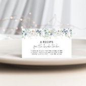花嫁のための冬のユーカリレシピ エンクロージャーカード