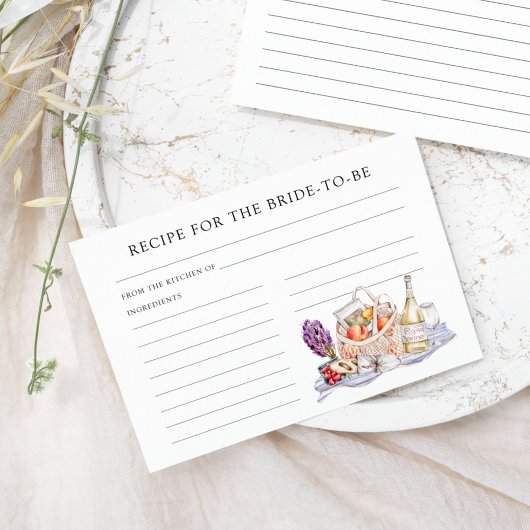 花嫁のための市場レシピから外れている エンクロージャーカード
