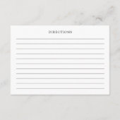 花嫁のための市場レシピから外れている エンクロージャーカード (裏面)