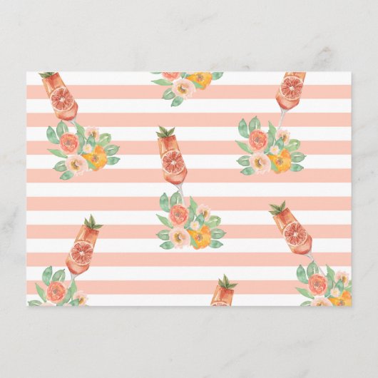 花嫁のための明るいカクテルアドバイス エンクロージャーカード (裏面)