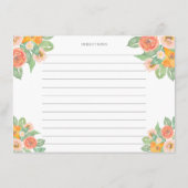 花嫁のための明るいカクテルレシピ エンクロージャーカード (裏面)