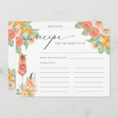 花嫁のための明るいカクテルレシピ エンクロージャーカード (正面/裏面)