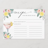 花嫁のための明るいカクテルレシピ エンクロージャーカード (正面)