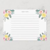 花嫁のための明るいカクテルレシピ エンクロージャーカード (裏面)