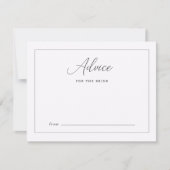 花嫁のための書道アドバイス付きシックな紫 (正面)