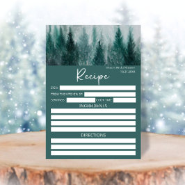 花嫁のための松の木の森の水の色のレシピ