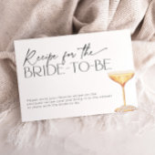 花嫁のための真珠とプロセッコのレシピ エンクロージャーカード