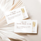 花嫁のための真珠とプロセッコレシピ エンクロージャーカード