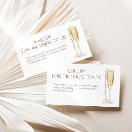 花嫁のための真珠とプロセッコレシピ エンクロージャーカード