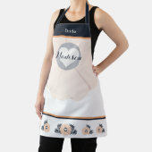 花嫁のための美しい桃の花の植物のエプロン エプロン (インサイチュ)