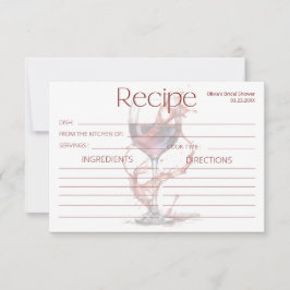 花嫁のための赤ワインレシピのグラス