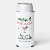 花嫁のためのMargs & Matrimony スリム缶クーラー (Seltzer正面)