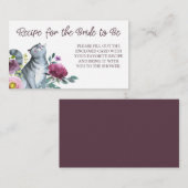 花嫁のためのMeowiedのレシピカードをあるために得ること エンクロージャーカード (正面/裏面)