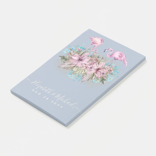花嫁のためのPLANNINGギフト – Flamingoテーマ ポストイット (アングル)
