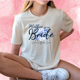 花嫁のほこりっぽい青素朴色の母 Tシャツ