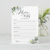 花嫁のアドバイスと願い 招待状 (スタンド正面)