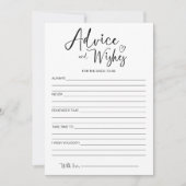 花嫁のアドバイスと願い 招待状 (正面)