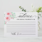 花嫁のアドバイス-ブライダルシャワーアドバイスカード 招待状 (スタンド正面)