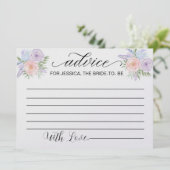 花嫁のアドバイス-ブライダルシャワーアドバイスカード 招待状 (スタンド正面)