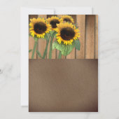 花嫁のイラスト付きのカントリーウェディング招待状 招待状 (裏面)