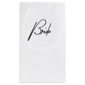 花嫁のウェディングギフトバッグ – ブライズパーティーのお土産 スモールペーパーバッグ (裏面)