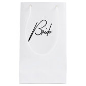 花嫁のウェディングギフトバッグ – ブライズパーティーのお土産 スモールペーパーバッグ (正面)