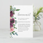 花嫁のウェディング延期のお知らせ 案内状 (スタンド正面)