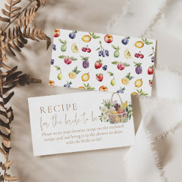 花嫁のオフマーケットシャワーレシピ エンクロージャーカード