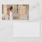 花嫁のオートクチュール、花嫁の衣服、ウェディングドレスは設計します 名刺 (正面/裏面)