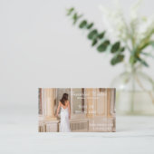 花嫁のオートクチュール、花嫁の衣服、ウェディングドレスは設計します 名刺 (スタンド正面)