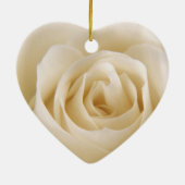 花嫁のオーナメントの白いクリームのばら色の母 セラミックオーナメント (裏面)