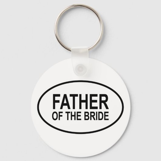 花嫁のオーバル結婚の父 キーホルダー (正面)