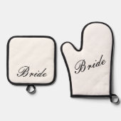 花嫁のオーブンミッター 鍋つかみ&鍋敷きセット (正面)