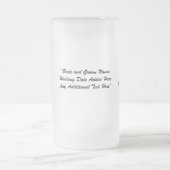 花嫁のカスタマイズ可能なガラスマグ フロストグラスビールジョッキ (中央)